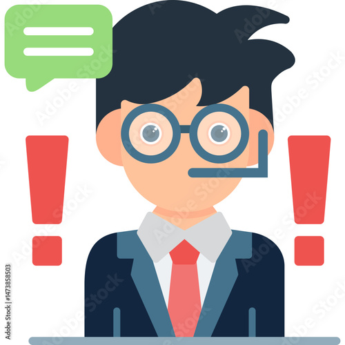 Complaint Icon Vector Element