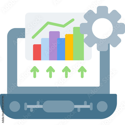 Technology Analysis Icon Vector Element