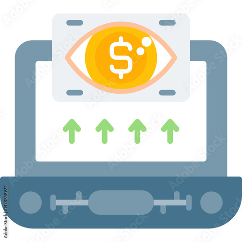 Market Vision Icon Vector Element