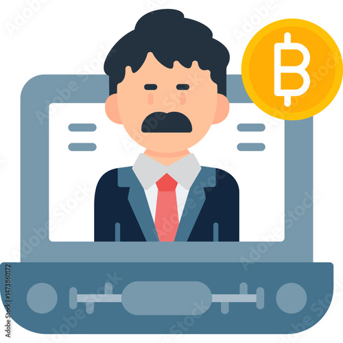 Hash Rate Icon Vector Element