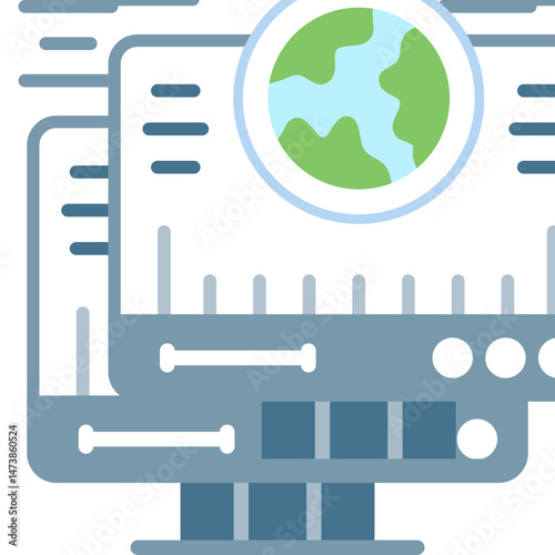 Global Icon Vector Element