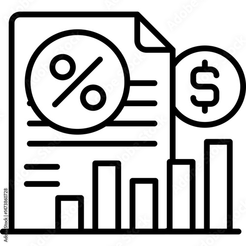 Chart Icon Vector Element