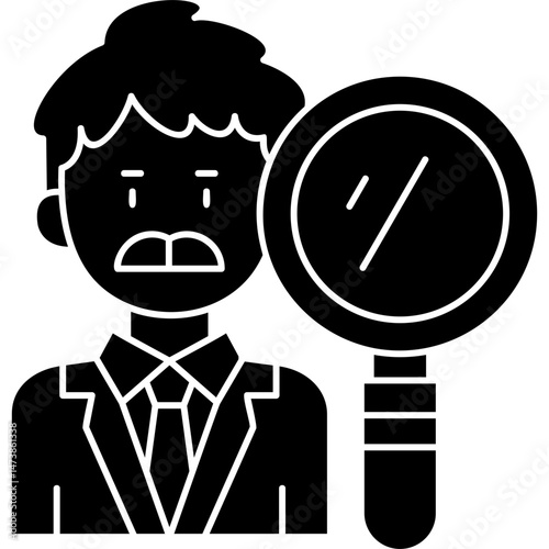 Auditor Icon Vector Element
