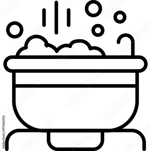 Jacuzzi Icon Vector Element