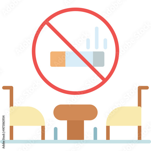 No Smoking Icon Vector Element