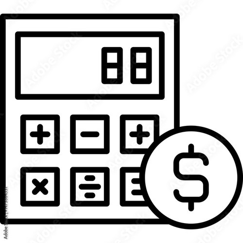 Calculator Icon Vector Element
