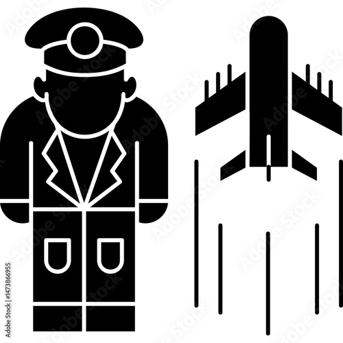 Pilot Icon Vector Element