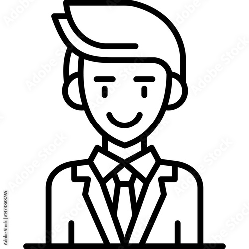 Businessman Icon Vector Element