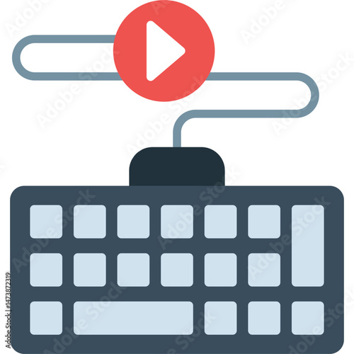 Keyboard Icon Vector Element