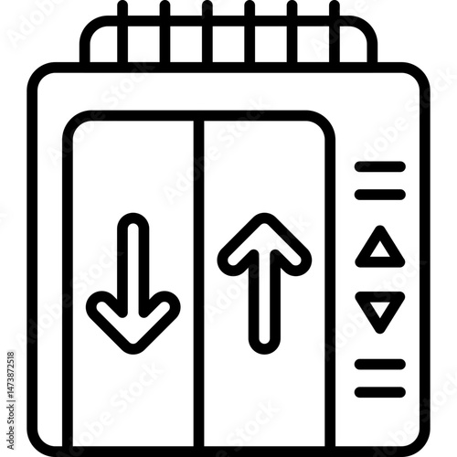 Lift Icon Vector Element