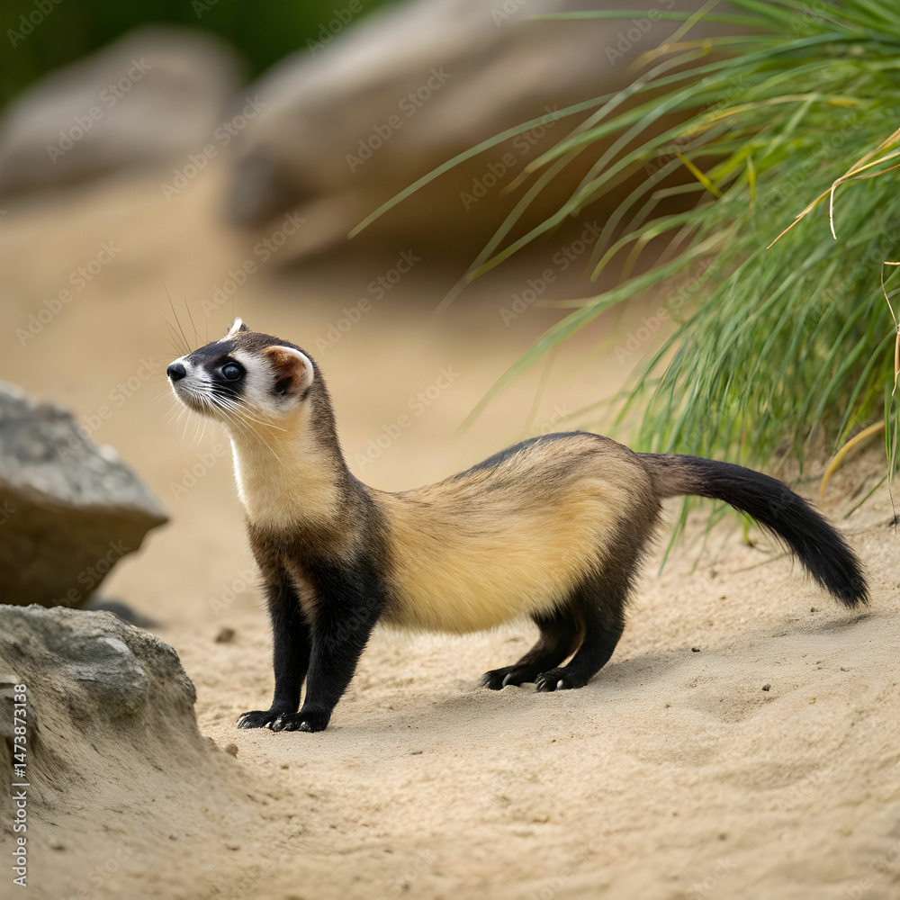 Obraz premium the black footed ferret
