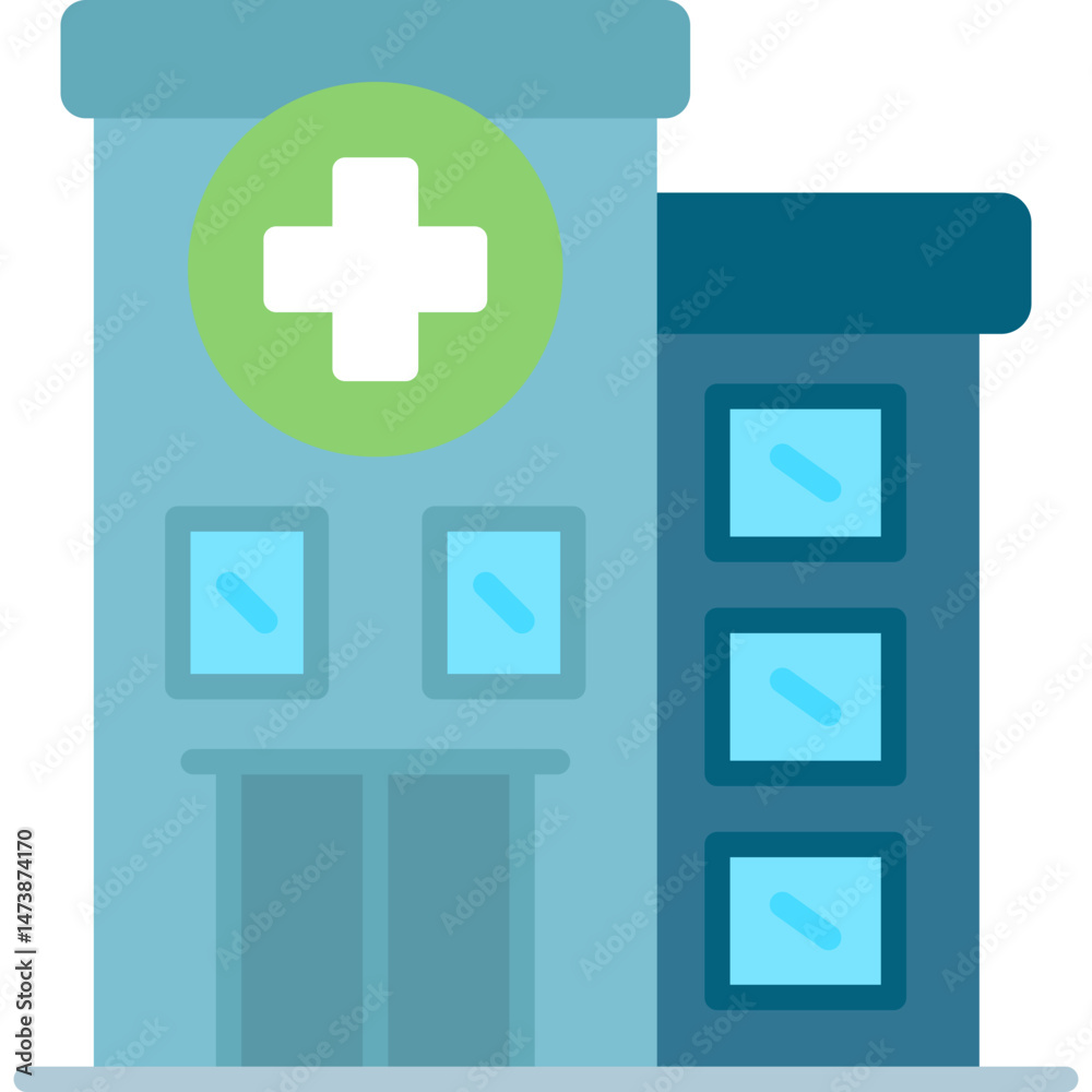 Obraz premium Hospital Icon Vector Element