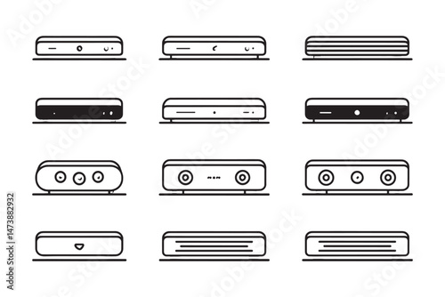 Soundbar modern two dimensional line style