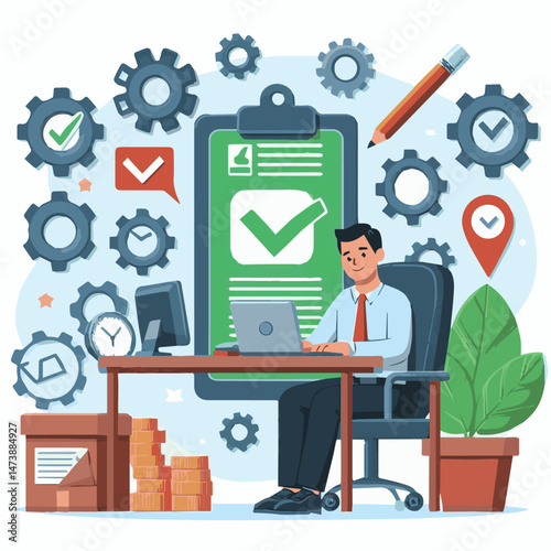 business, quality, service, technology, control, assurance, management, standard, satisfaction, certificate, system, evaluation, guarantee, concept, digital, best, product, process, approval, check, c