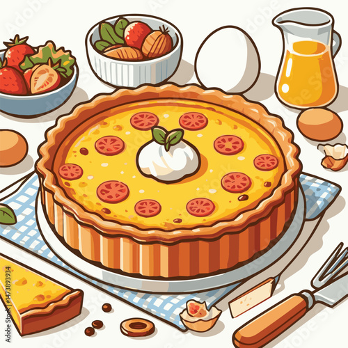 quiche, lunch, dinner, lorraine, food, french, pie, cheese, pastry, meal, crust, traditional, homemade, snack, gourmet, tart, cream, egg, vegetable, cooking, baked, healthy, dish, delicious, breakfast