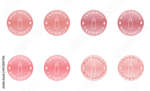 serum best choice favorite badge seal with rose gold color 