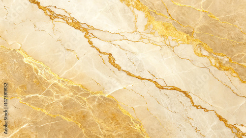 A top-view of gold and yellow marble texture showcasing rich, flowing veins and a luxurious glossy surface.