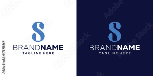 Letter S Wine Logo Design Template Inspiration, Vector, Illustration