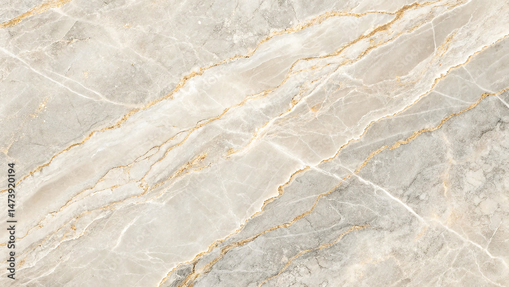 Obraz premium A top-view of gray and beige marble stone texture featuring elegant natural veining and smooth surface patterns.