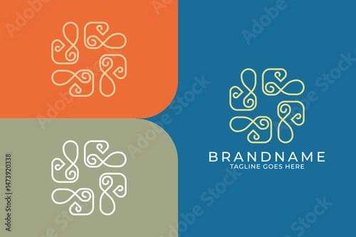 Luxury letter p, monoline letter p, cosmetics logo, beauty letter p, cafe,  coffe logo, fashion logo