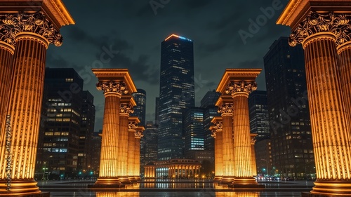 Urban Pillars of Justice: City Lights and Legal Framework