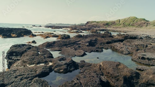 Wallpaper Mural Coastal breeze and light at Kurosaki Point, Japan. Ocean scenery bathed in sunlight. Torontodigital.ca