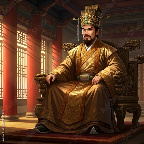 Cao Cao, the warlord and founder of the Wei kingdom during the Three Kingdoms period photo
