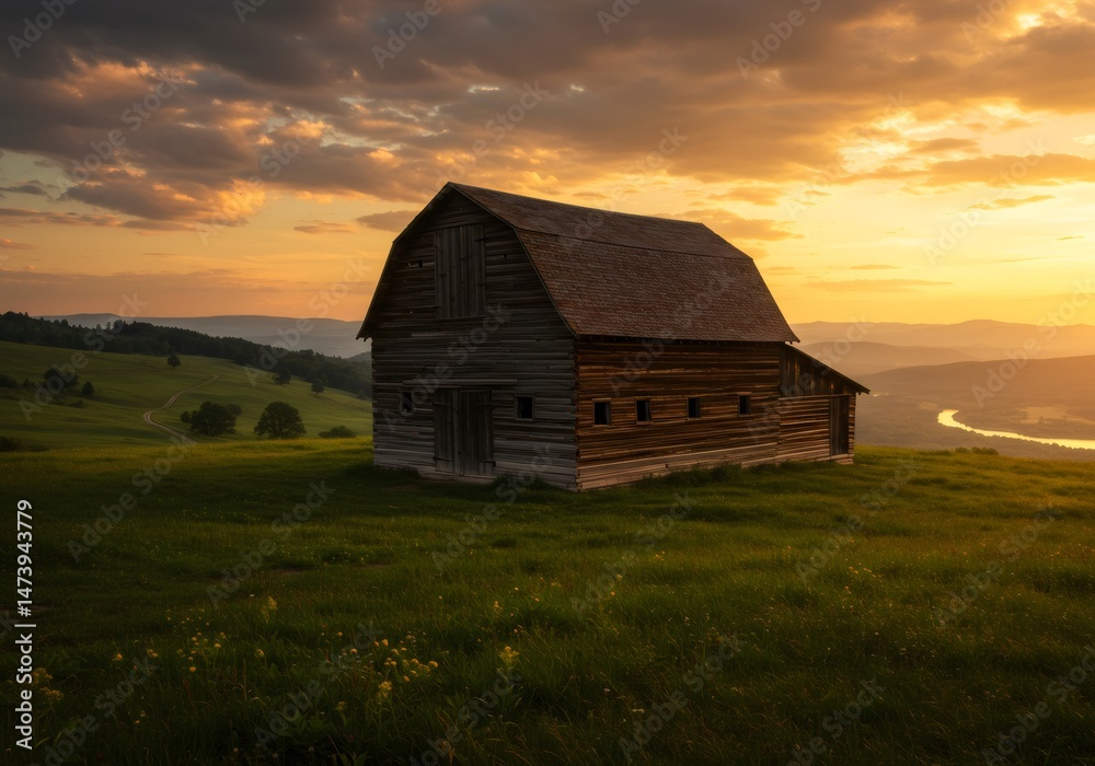 Fototapeta premium Golden Hour's Embrace