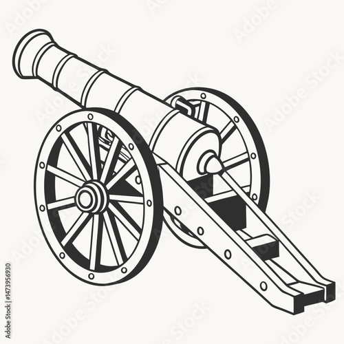 cannon vector illustration
