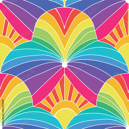 Art Deco, extravagant lifestyles of the Jazz Age, geometric and symmetrical patterns with bold curves or sleek lines, a modern twist in vibrant colors
