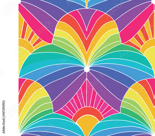 Art Deco, extravagant lifestyles of the Jazz Age, geometric and symmetrical patterns with bold curves or sleek lines, a modern twist in vibrant colors

