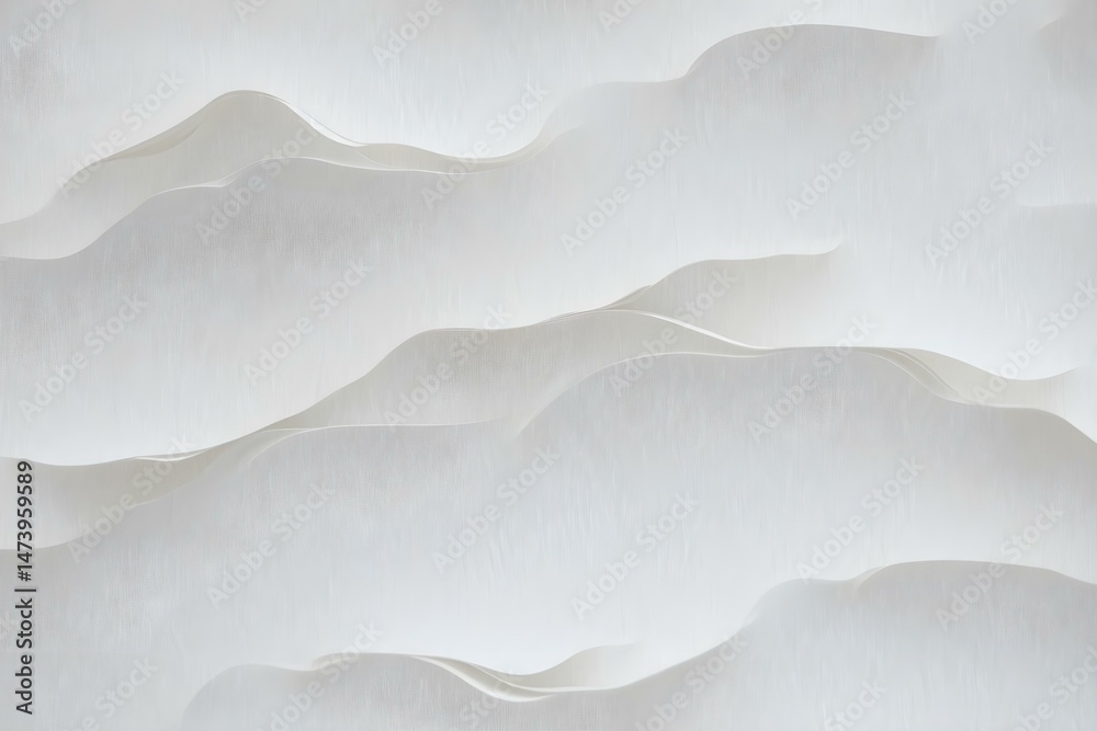 Fototapeta premium Layered White Paper Texture with a Dynamic Overlap for a Subtle and Elegant Design Element