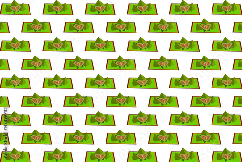 Pandan Koci Cake Pattern  photo