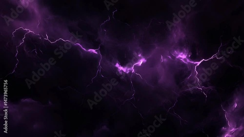 Dramatic purple lightning storm background for captivating visual projects and atmospheric designs