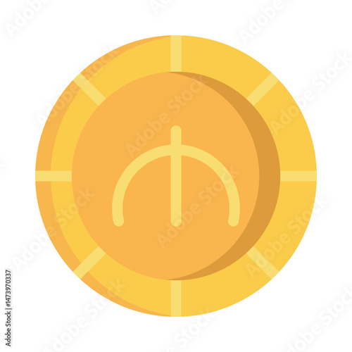 Azerbaijani Manat Coin Icon