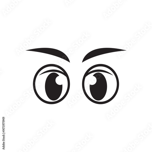 Vector illustration of a pair of eyes