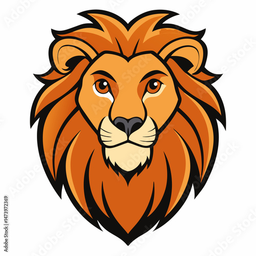 Wallpaper Mural Royal Lion Head Line Art Vector Torontodigital.ca
