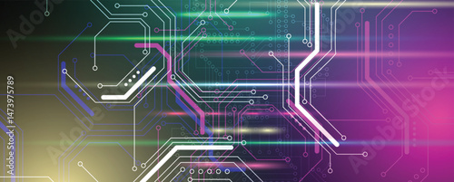 Abstract circuit board technology concept background
