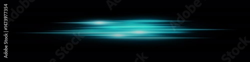 Cyan glowing motion streaks on black with blur and shine. Best for fast action graphics, futuristic data visuals, energy flows, digital speed transitions and sci-fi environments.