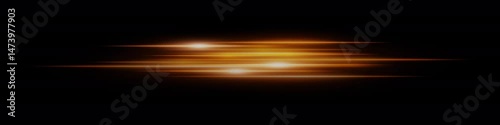 Golden glowing blur streaks on black with shining highlights. Perfect for fast speed motion, sci-fi chase scenes, intense light movement, energy waves and dynamic digital effects.
