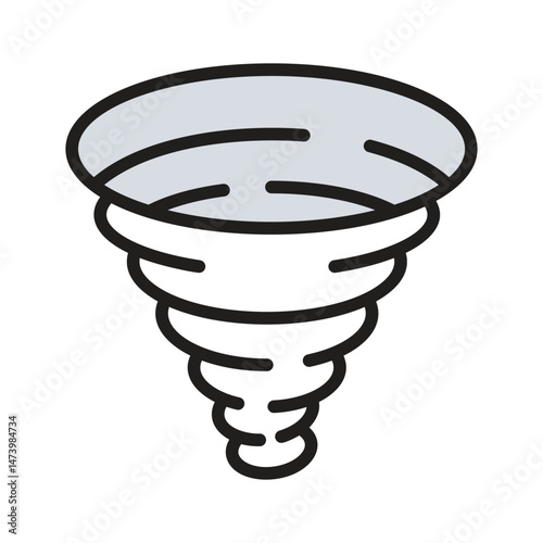 Get this amazing icon of tornado in modern style