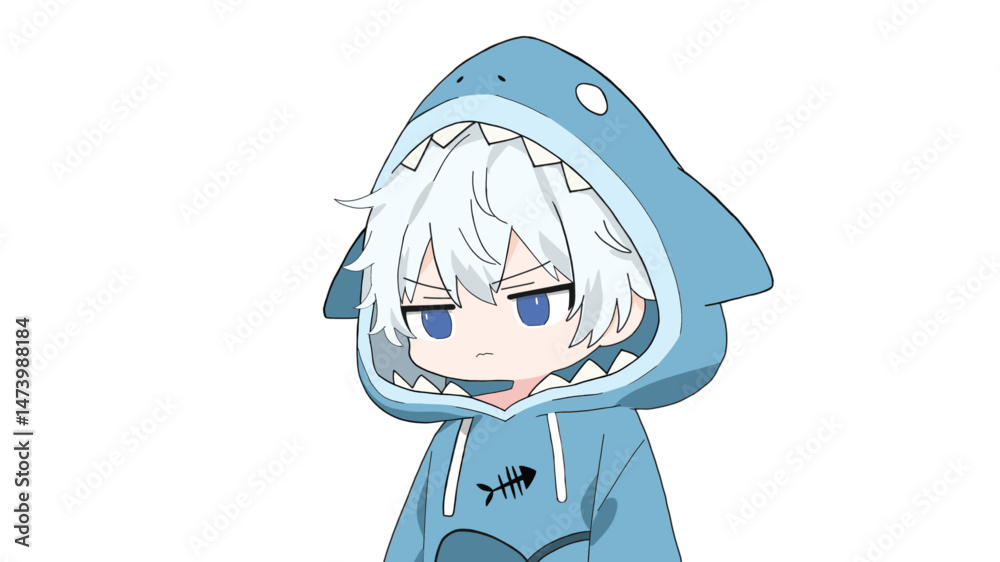 Fototapeta premium Fin-tastically Funny Shark Costumes