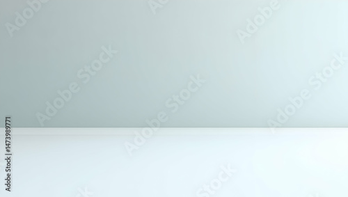 Wallpaper Mural Serene Minimalist Interior, A Light and Cool Grayish Blue Room Corner with Subtle Gradient and Soft Lighting, Perfect for Mockups and Backgrounds - Space Concept Torontodigital.ca