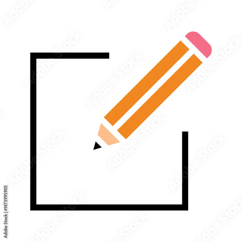 Free Download Edit icon vector. Pencil, Write icon symbol illustration icon. vector background white background simple eps 10 .icon vector aris color - GFXLoad