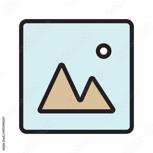 Icon vector gallery image illustration photo symbol vector illustration isolated on white background eps 10 .icon vector aris color