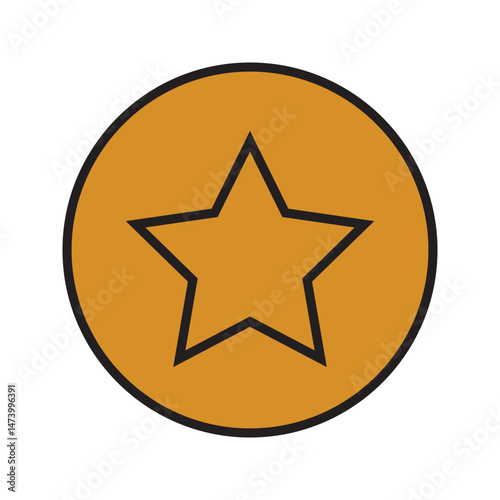 Star icon vector symbol illustration. star icon vector on a white background. star icon, black symbol, star vector sign. eps 10 .icon vector color aris