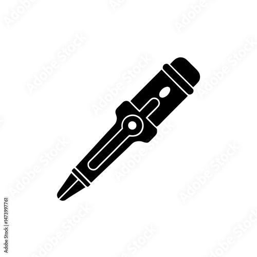 creative details Screwdriver route icon Vector Illustration