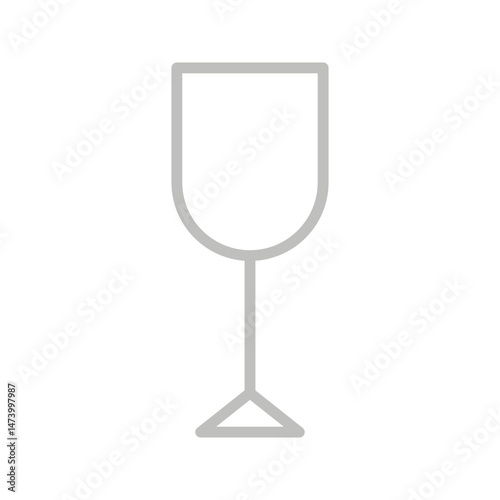 Water glass icon set isolated on white background icon vector