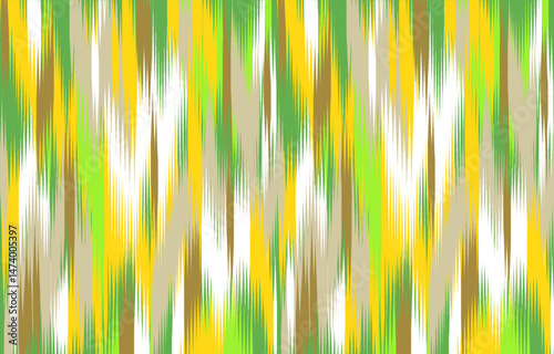 Design Textile ikat wave abstract geometric ikat, design ikat vector for background, wallpaper, carpet, wrapping, fabric, textile fashion wearing.