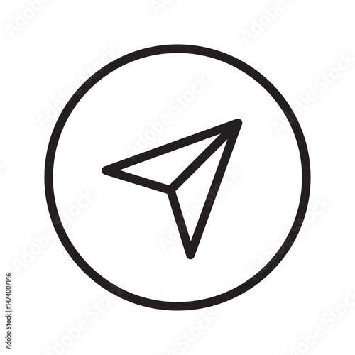 share Outline icon heart arrow direct message minimalist message interface